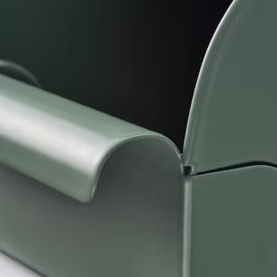 IKEA REJSA Box, grey-green/metal | IKEA Paper & media boxes | IKEA Storage boxes & baskets | IKEA Small storage & organisers | Eachdaykart