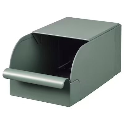 IKEA REJSA Box, grey-green/metal | IKEA Paper & media boxes | IKEA Storage boxes & baskets | IKEA Small storage & organisers | Eachdaykart