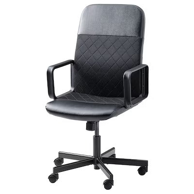 IKEA RENBERGET Swivel chair, Bomstad black | IKEA Desk chairs for home | IKEA Desk chairs | Eachdaykart