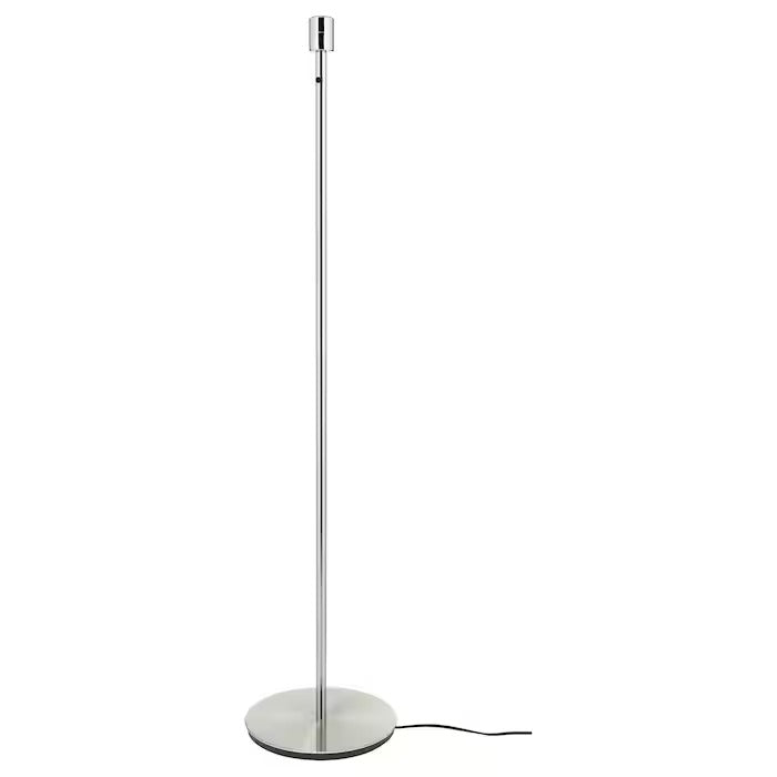 IKEA RINGSTA / SKAFTET Floor lamp, white/nickel-plated | IKEA Floor Lamps | Eachdaykart