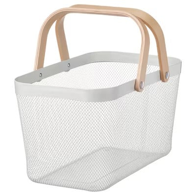 IKEA RISATORP Basket, white | IKEA Paper & media boxes | IKEA Storage boxes & baskets | IKEA Small storage & organisers | Eachdaykart