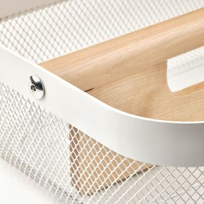 IKEA RISATORP Basket with compartments, white | IKEA Paper & media boxes | IKEA Storage boxes & baskets | IKEA Small storage & organisers | Eachdaykart