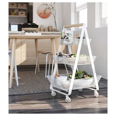 IKEA RISATORP Trolley, white | IKEA Kitchen islands & trolleys | IKEA Trolleys | Eachdaykart