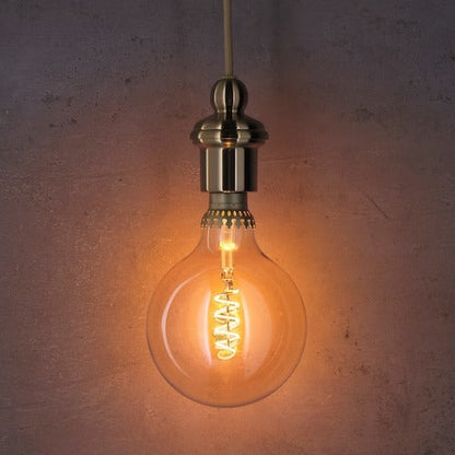 IKEA ROLLSBO LED bulb E27 300 lumen, dimmable/globe brown clear glass, 125 mm (5 ") | IKEA LED bulbs | Eachdaykart