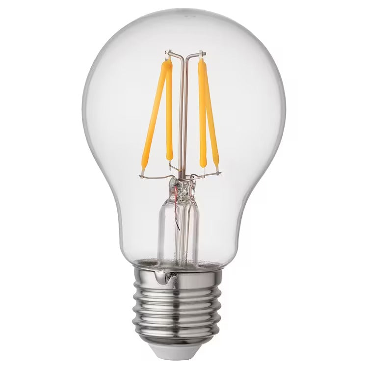 IKEA RYET LED bulb E27 470 lumen, globe clear | IKEA LED bulbs | Eachdaykart