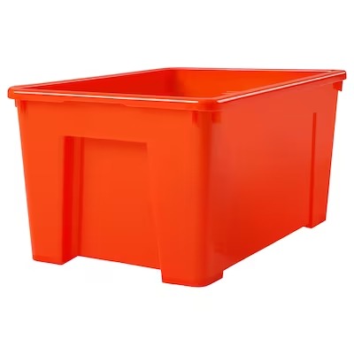 IKEA SAMLA Box, orange | IKEA Secondary storage boxes | IKEA Storage boxes & baskets | IKEA Small storage & organisers | Eachdaykart
