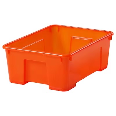 IKEA SAMLA Box, orange | IKEA Secondary storage boxes | IKEA Storage boxes & baskets | IKEA Small storage & organisers | Eachdaykart