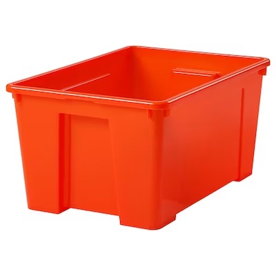 IKEA SAMLA Box, orange | IKEA Secondary storage boxes | IKEA Storage boxes & baskets | IKEA Small storage & organisers | Eachdaykart