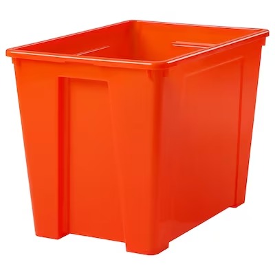IKEA SAMLA Box, orange | IKEA Secondary storage boxes | IKEA Storage boxes & baskets | IKEA Small storage & organisers | Eachdaykart