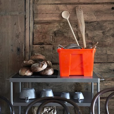 IKEA SAMLA Box, orange | IKEA Secondary storage boxes | IKEA Storage boxes & baskets | IKEA Small storage & organisers | Eachdaykart