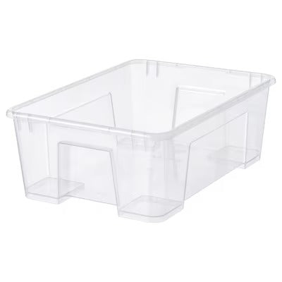 IKEA SAMLA Box, transparent | IKEA Secondary storage boxes | IKEA Storage boxes & baskets | IKEA Small storage & organisers | Eachdaykart