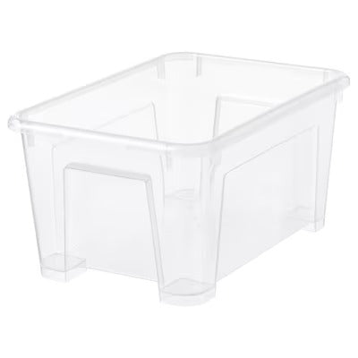 IKEA SAMLA Box, transparent | IKEA Secondary storage boxes | IKEA Storage boxes & baskets | IKEA Small storage & organisers | Eachdaykart