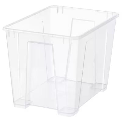 IKEA SAMLA Box, transparent | IKEA Secondary storage boxes | IKEA Storage boxes & baskets | IKEA Small storage & organisers | Eachdaykart