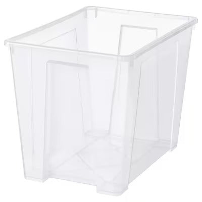IKEA SAMLA Box, transparent | IKEA Secondary storage boxes | IKEA Storage boxes & baskets | IKEA Small storage & organisers | Eachdaykart