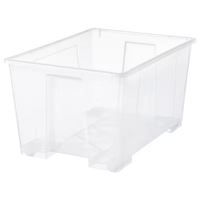 IKEA SAMLA Box, transparent | IKEA Secondary storage boxes | IKEA Storage boxes & baskets | IKEA Small storage & organisers | Eachdaykart