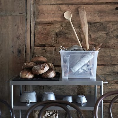 IKEA SAMLA Box, transparent | IKEA Secondary storage boxes | IKEA Storage boxes & baskets | IKEA Small storage & organisers | Eachdaykart