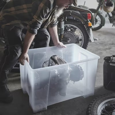 IKEA SAMLA Box, transparent | IKEA Secondary storage boxes | IKEA Storage boxes & baskets | IKEA Small storage & organisers | Eachdaykart