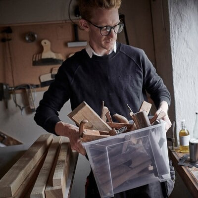 IKEA SAMLA Box, transparent | IKEA Secondary storage boxes | IKEA Storage boxes & baskets | IKEA Small storage & organisers | Eachdaykart