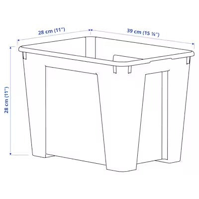 IKEA SAMLA Box, transparent | IKEA Secondary storage boxes | IKEA Storage boxes & baskets | IKEA Small storage & organisers | Eachdaykart