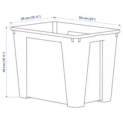IKEA SAMLA Box, transparent | IKEA Secondary storage boxes | IKEA Storage boxes & baskets | IKEA Small storage & organisers | Eachdaykart