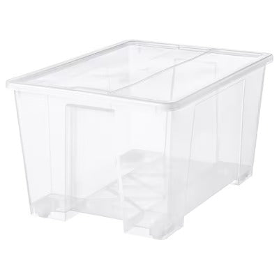 IKEA SAMLA Box mit Deckel, transparent | IKEA Sekundäre Aufbewahrungsboxen | IKEA Aufbewahrungsboxen &amp; Körbe | IKEA Kleine Aufbewahrung &amp; Organizer | Eachdaykart