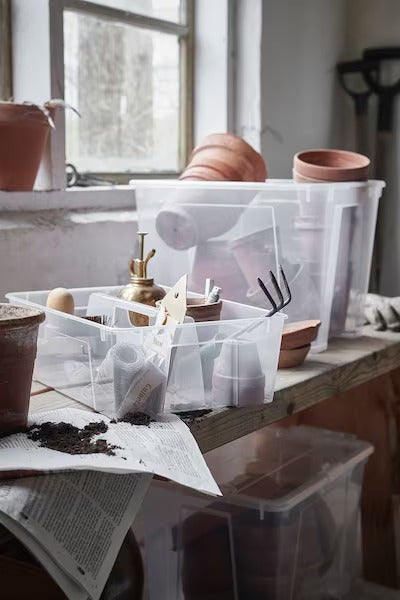 IKEA SAMLA Insert for box 11/22 l, transparent | IKEA Secondary storage boxes | IKEA Storage boxes & baskets | IKEA Small storage & organisers | Eachdaykart