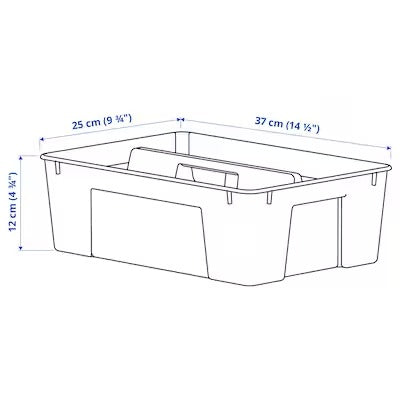 IKEA SAMLA Insert for box 11/22 l, transparent | IKEA Secondary storage boxes | IKEA Storage boxes & baskets | IKEA Small storage & organisers | Eachdaykart