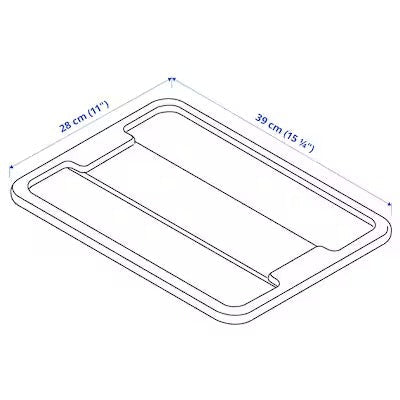 IKEA SAMLA Lid for box 11/22 l, transparent | IKEA Secondary storage boxes | IKEA Storage boxes & baskets | IKEA Small storage & organisers | Eachdaykart