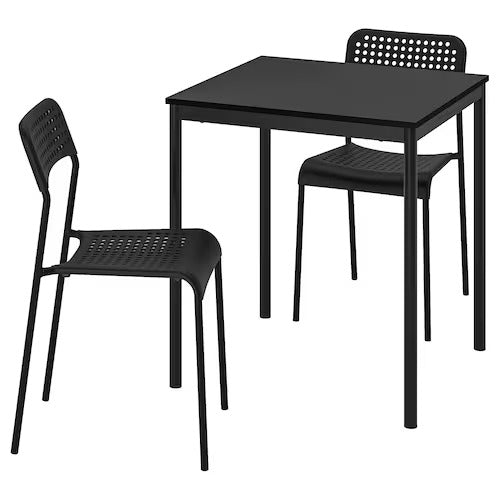 IKEA SANDSBERG / ADDE Table and 2 chairs, black/black |  IKEA Dining sets up to 2 chairs | IKEA Dining sets | Eachdaykart