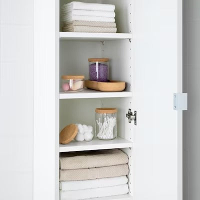 IKEA SAXBORGA Jar with lid and tray, set of 5, glass cork | IKEA Bathroom boxes & baskets | IKEA Storage boxes & baskets | IKEA Small storage & organisers | Eachdaykart