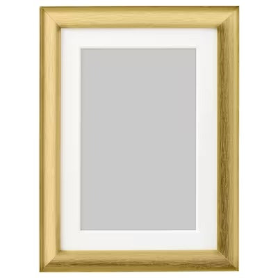 IKEA SILVERHOJDEN Frame, gold-colour | IKEA Picture & photo frames | IKEA Frames & pictures | Eachdaykart