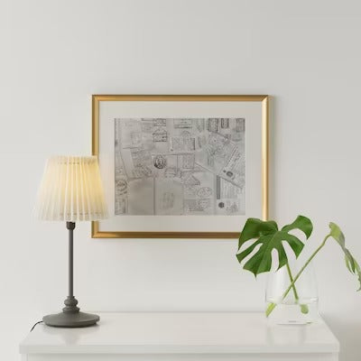 IKEA SILVERHOJDEN Frame, gold-colour | IKEA Picture & photo frames | IKEA Frames & pictures | Eachdaykart