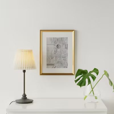 IKEA SILVERHOJDEN Frame, gold-colour | IKEA Picture & photo frames | IKEA Frames & pictures | Eachdaykart