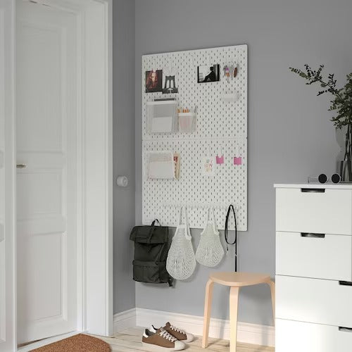 IKEA SKADIS Pegboard, white | IKEA Noticeboards | Eachdaykart