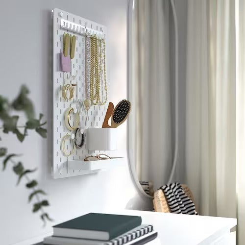 IKEA SKADIS Pegboard, white | IKEA Noticeboards | Eachdaykart