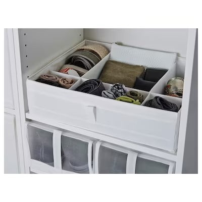 IKEA SKUBB Box with compartments, white | IKEA Clothes boxes | IKEA Storage boxes & baskets | IKEA Small storage & organisers | Eachdaykart