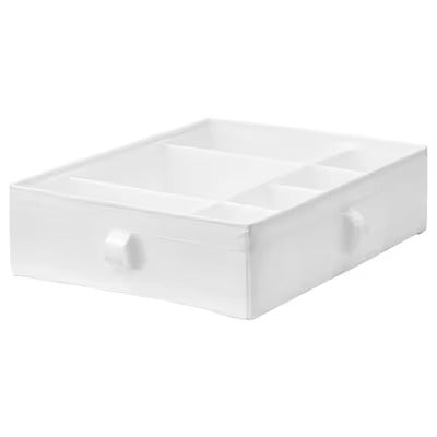 IKEA SKUBB Box with compartments, white | IKEA Clothes boxes | IKEA Storage boxes & baskets | IKEA Small storage & organisers | Eachdaykart