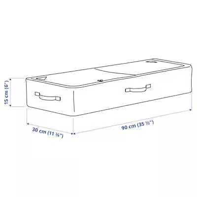 IKEA SKUBB Storage case for wrapping paper, dark grey | IKEA Paper & media boxes | IKEA Storage boxes & baskets | IKEA Small storage & organisers | Eachdaykart