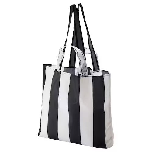 IKEA SKYNKE Carrier bag, stripe/black white | Shopping bags & tote bags | IKEA Bags | Eachdaykart