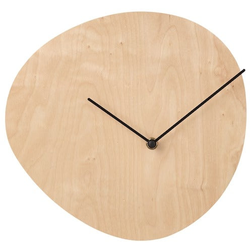 IKEA SNAJDARE Wall clock, birch plywood, | IKEA Wall & table clocks | Eachdaykart