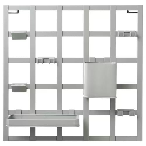 IKEA SNICKRA 8-piece storage board set, grey-green | IKEA Noticeboards | Eachdaykart