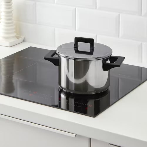 IKEA SNITSIG Pot with lid, stainless steel | IKEA Pots & sauce pans | Eachdaykart