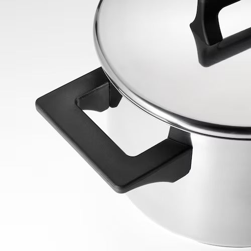 IKEA SNITSIG Pot with lid, stainless steel | IKEA Pots & sauce pans | Eachdaykart