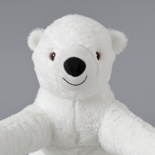 IKEA SNUTTIG Soft toy, off-white/polar bear cub | IKEA Toys | Eachdaykart
