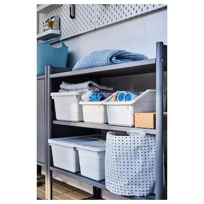 IKEA SOCKERBIT Box, white | IKEA Paper & media boxes | IKEA Storage boxes & baskets | IKEA Small storage & organisers | Eachdaykart