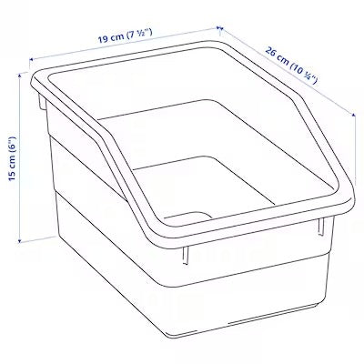 IKEA SOCKERBIT Box, white | IKEA Paper & media boxes | IKEA Storage boxes & baskets | IKEA Small storage & organisers | Eachdaykart