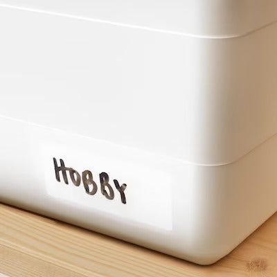 IKEA SOCKERBIT Box with lid, white | IKEA Paper & media boxes | IKEA Storage boxes & baskets | IKEA Small storage & organisers | Eachdaykart