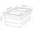 IKEA SOCKERBIT Box with lid, white | IKEA Paper & media boxes | IKEA Storage boxes & baskets | IKEA Small storage & organisers | Eachdaykart