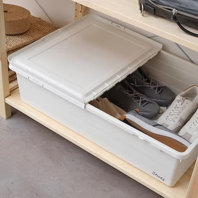IKEA SOCKERBIT Aufbewahrungsbox mit Deckel, weiß | IKEA Papier- &amp; Medienboxen | IKEA Aufbewahrungsboxen &amp; Körbe | IKEA Kleine Aufbewahrung &amp; Organizer | Eachdaykart