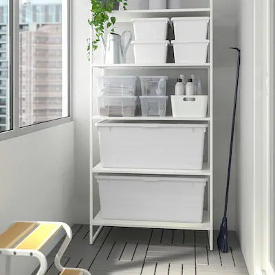 IKEA SOCKERBIT Storage box with lid, white | IKEA Paper & media boxes | IKEA Storage boxes & baskets | IKEA Small storage & organisers | Eachdaykart